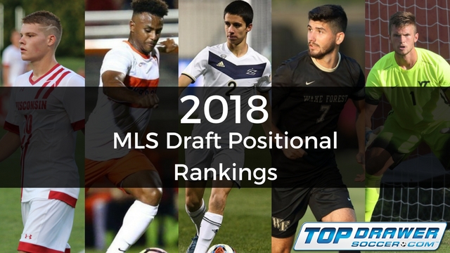 2018 MLS Draft: Top 5 by position