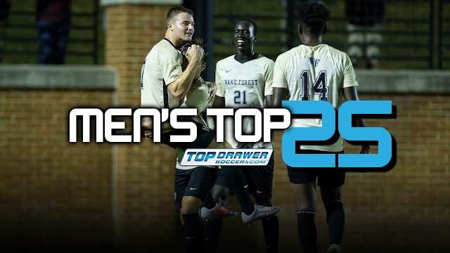 TopDrawerSoccer Men’s DI Top 25: Oct. 15