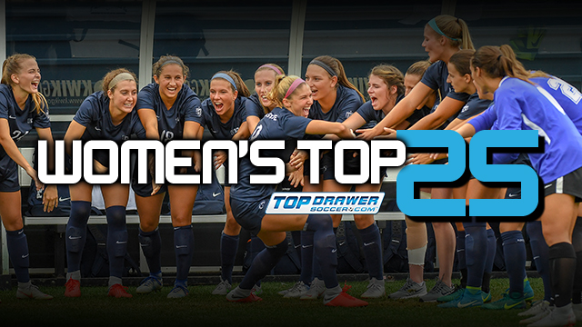 TopDrawerSoccer Women's DI Top 25: Oct. 29