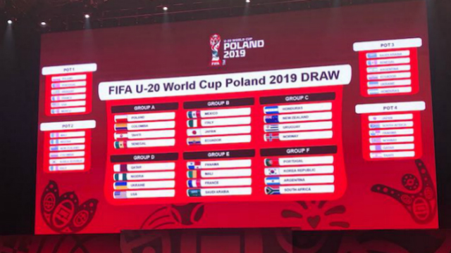 USA learns group fate for U20 World Cup