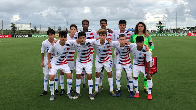 USA U15s win Group at Concacaf Championship