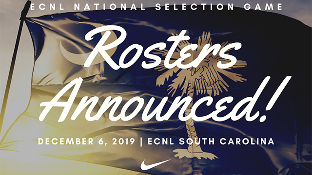 ECNL SC National Selection game rosters