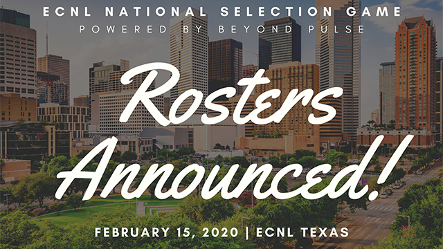 ECNL rosters for Select Game in Texas