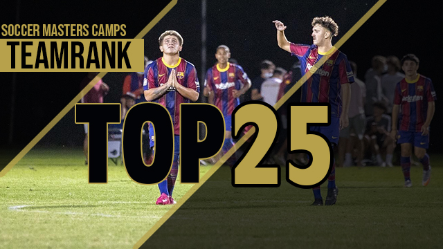 SoccerMasters TeamRank Top 25 - Boys
