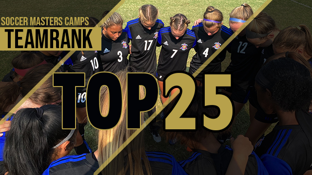 SoccerMasters TeamRank Top 25 - Girls