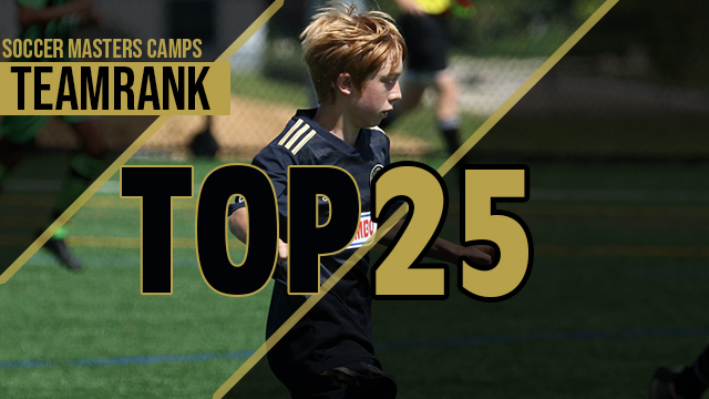SoccerMasters TeamRank Top 25 - Boys