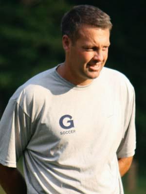 Georgetown college soccer coach Brian Wiese.
