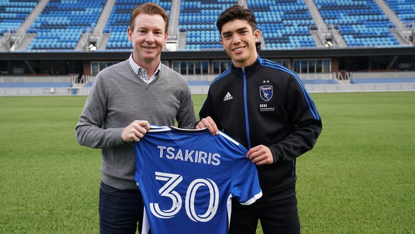 Tsakiris joins San Jose on Homegrown deal