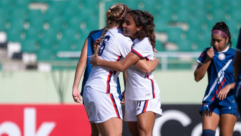 U.S. U20s roll to 7-0 win over Puerto Rico