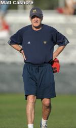 Notre Dame college soccer coach Bobby Clark. All photos courtesy of Notre Dame Athletics.