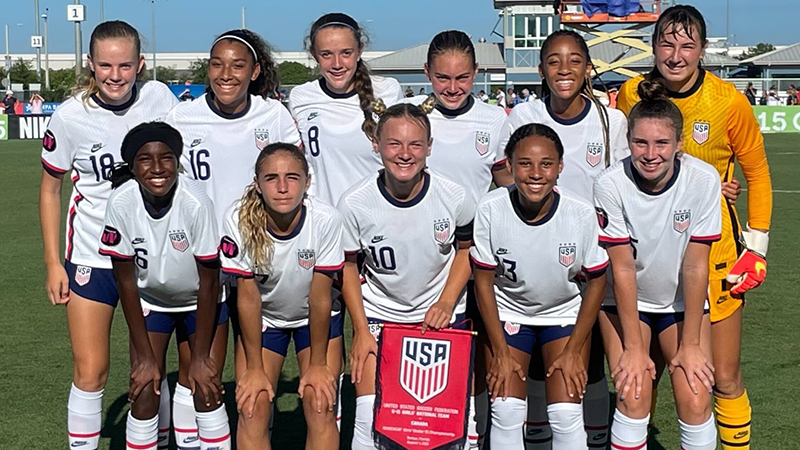 U.S. U15 GNT edge Canada by 1-0 score