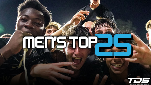 TDS Men's Division I Top 25: September 26