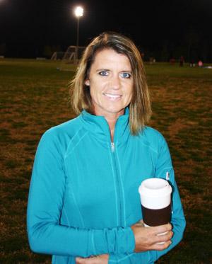 Dr. Jackie Craft soccer mom at the field.