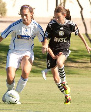 sereno sc girls club soccer player