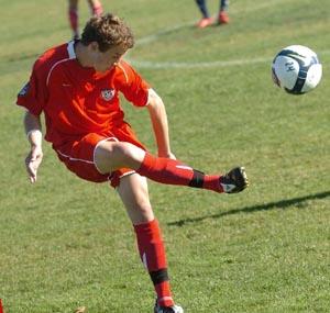 Elite club soccer player Nathan Smith.
