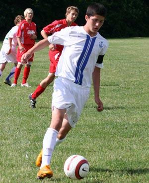 Elite club soccer player Eric Miller