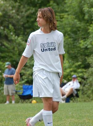 zach shiposh as a boys club soccer player