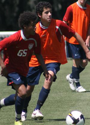 boys club soccer players at bnt camp