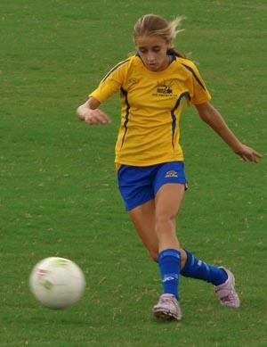 Elite girls club soccer player from Ponte Verde Storm.