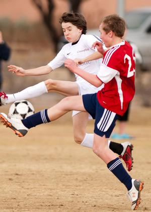 boys youth club soccer players