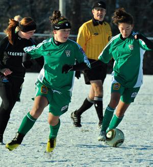 girls youth club soccer player