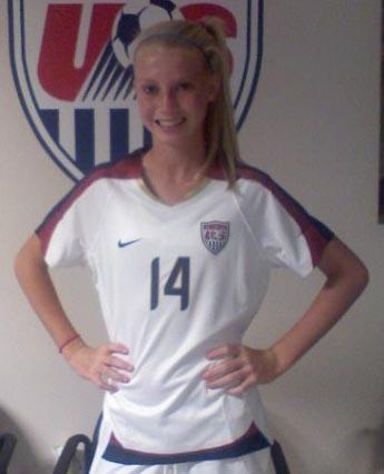 girls youth club soccer player ashley spivey