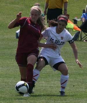 girls youth club soccer players