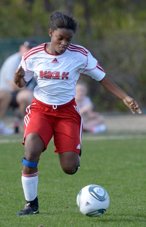 elite girls youth club soccer player