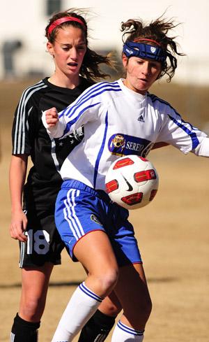 girls youth club soccer players