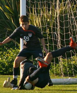 boys youth club soccer player julio jerez