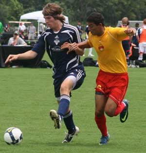 elite boys youth club soccer players