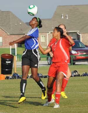 elite girls youth club soccer players