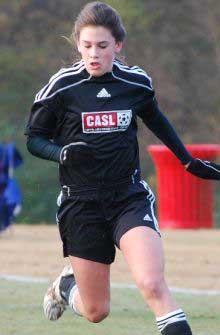 elite girls club soccer player
