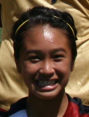 Club soccer player from the Honolulu Bulls soccer club Caprice Dydasco.