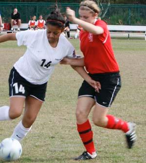 elite girls club soccer players compete at a club soccer tournament