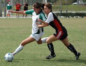 girls club soccer player