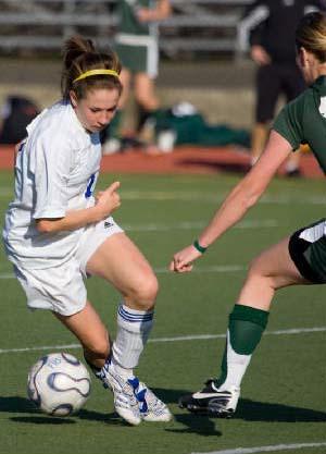 Girls club soccer player Alesha Blair.