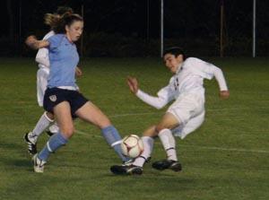 Elite girls club soccer player.