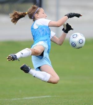 Elite club soccer player Morgan Ruhl.