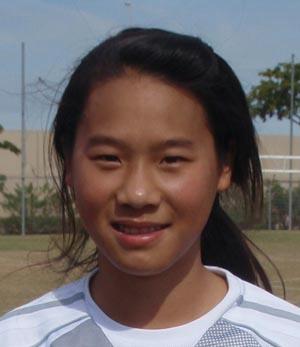 Elite girls club soccer player Jessica Lee.