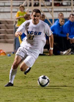UCSB men's college soccer player Nonni Baker.
