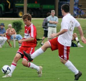 Elite boys club soccer players.