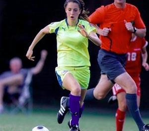 Elite girls club soccer player Emily Goldstein.