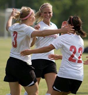 Girls club soccer girls.