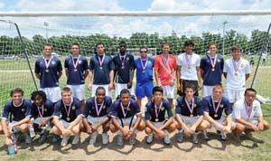 Boy's club soccer players.