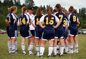 Girls club soccer players from FC Alliance