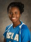 Woman college soccer player Amelia Mathis.