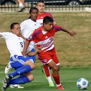 Club soccer players from FC Dallas and US Youth Soccer Europe.