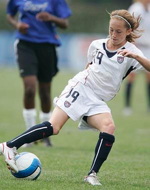 Elite girls club soccer player Alex Crown.