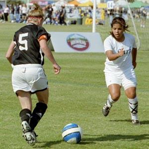 Girls Club soccer player Kecia Moroway.